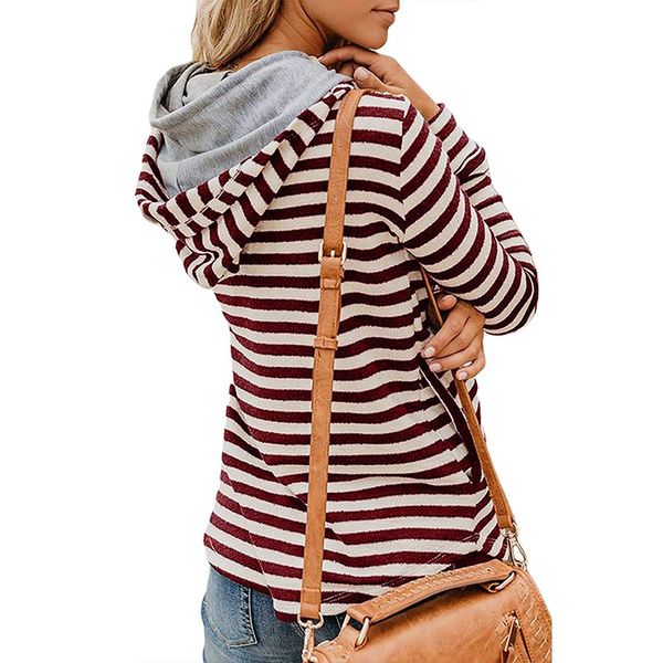 mhoodies women sweatshirt autumn striped long sleeve concise pullovers casual loose female sweatshirt, Black
mhoodies women sweatshirt autumn striped long sleeve concise pullovers casual loose female sweatshirt, Black