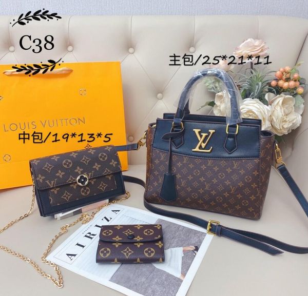2020 3pcs set classic designer womens handbags ladies tote leather clutch shoulder bags female purse with wallet tote 008
2020 3pcs set classic designer womens handbags ladies tote leather clutch shoulder bags female purse with wallet tote 008