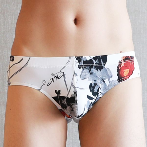 new style printed ice silk male panties briefs u convex low-rise underwear underpants shorts, Black;white
new style printed ice silk male panties briefs u convex low-rise underwear underpants shorts, Black;white