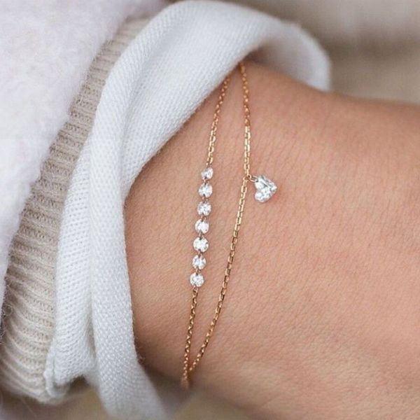r-shining boho multilayer bracelets for woman lovely crystal heart bracelet natural style hand jewelry bracelet femme jewellery, Golden;silver
r-shining boho multilayer bracelets for woman lovely crystal heart bracelet natural style hand jewelry bracelet femme jewellery, Golden;silver