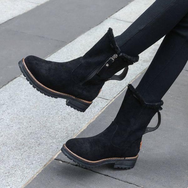 jouir talons 2020 ins fashion zip up mid calf boots woman shoes add fur chunky heels mid calf boots women shoes woman, Black
jouir talons 2020 ins fashion zip up mid calf boots woman shoes add fur chunky heels mid calf boots women shoes woman, Black