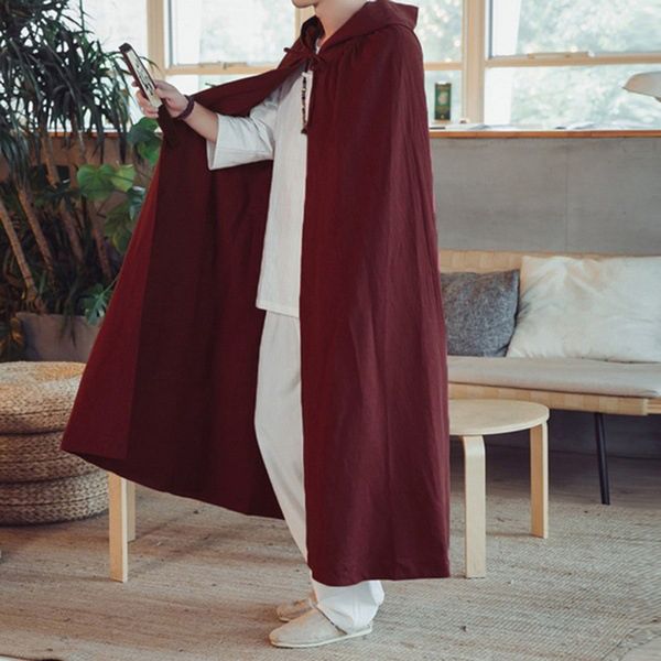 mens vitange poncho cape hoodie sorcerer cosplay coat cardigan pullover cloak, Tan;black
mens vitange poncho cape hoodie sorcerer cosplay coat cardigan pullover cloak, Tan;black