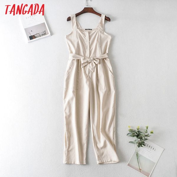 women's jumpsuits & rompers tangada women summer solid cotton linen long jumpsuit strap sleeveless female casual ja127, Black;white
women's jumpsuits & rompers tangada women summer solid cotton linen long jumpsuit strap sleeveless female casual ja127, Black;white