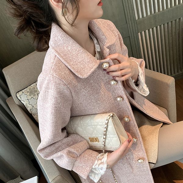 winter woolen coats women lantern sleeve wool&blends long woolen coat casual loose wool jacket female outwear single row pearl, Black
winter woolen coats women lantern sleeve wool&blends long woolen coat casual loose wool jacket female outwear single row pearl, Black
