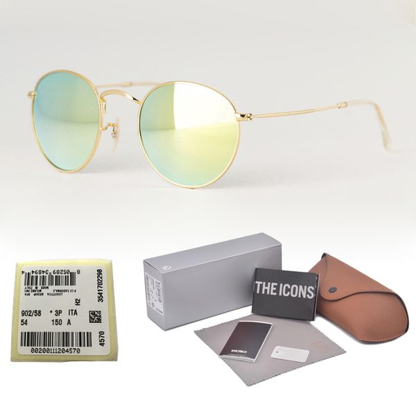 Classic Round Sunglasses For Men Women Brand designer metal frame glass lens Vintage sun glasses Sport glasses With Retail case and label
Classic Round Sunglasses For Men Women Brand designer metal frame glass lens Vintage sun glasses Sport glasses With Retail case and label