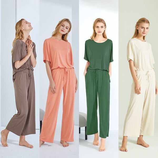 pajamas summer new korean version of casual modal pajamas suits tracksuit thin section of the two-piece can waichuan, White
pajamas summer new korean version of casual modal pajamas suits tracksuit thin section of the two-piece can waichuan, White