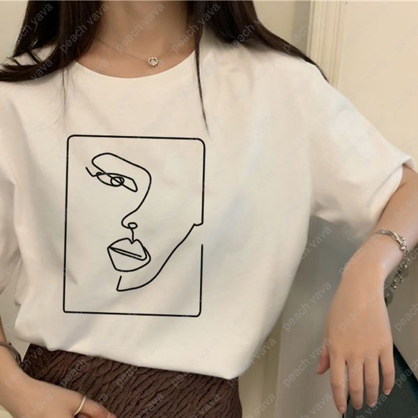 face abstract simple print women retro ulzzang harajuku streetwear korean fashion summer fun chic casual loose funny t-shirt, White
face abstract simple print women retro ulzzang harajuku streetwear korean fashion summer fun chic casual loose funny t-shirt, White