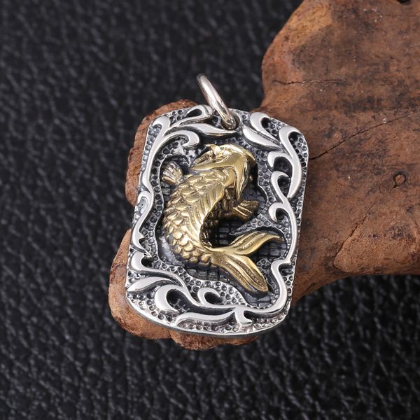 wholesale s925 sterling silver fashion jewelry retro thai silver black and carp popular male and female hang tag pendant
wholesale s925 sterling silver fashion jewelry retro thai silver black and carp popular male and female hang tag pendant