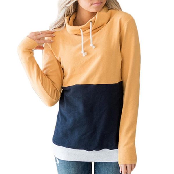Women ca ual color block traw tring turtleneck weat hirt top winter long leeve female pullover hoodie track uit plu ize
Women ca ual color block traw tring turtleneck weat hirt top winter long leeve female pullover hoodie track uit plu ize