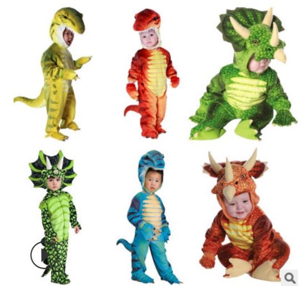 new tricera costume boys kid t-rex cos dinosaur jumpsuit + headgear set halloween christmas party costumes for children, White 
new tricera costume boys kid t-rex cos dinosaur jumpsuit + headgear set halloween christmas party costumes for children, White