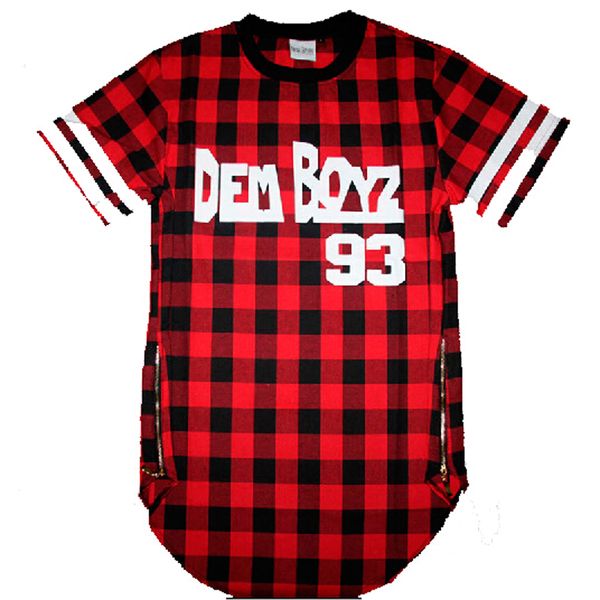 Dem Boyz 93 T Shirt Men's Red Plaid Clothing Extended Side Zipper T Shirt Streetwear Kanye West Hip Hop
Dem Boyz 93 T Shirt Men's Red Plaid Clothing Extended Side Zipper T Shirt Streetwear Kanye West Hip Hop