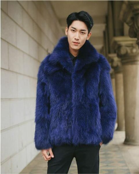 fur one men's fur short paragraph haining simulation leather male imitation coat lapel plus fertilizer increase, Black
fur one men's fur short paragraph haining simulation leather male imitation coat lapel plus fertilizer increase, Black