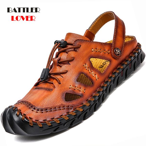 genuine leather men shoes summer new men's sandals men sandal shoes man fashion lace-up trekking footwear slipper big size 38-48, Black
genuine leather men shoes summer new men's sandals men sandal shoes man fashion lace-up trekking footwear slipper big size 38-48, Black