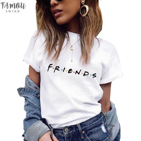 друзья printing t shirt лето женщины с коротким рукавом досуг топ tee дамы женщины футболки плюс размер женской одежды, White
друзья printing t shirt лето женщины с коротким рукавом досуг топ tee дамы женщины футболки плюс размер женской одежды, White
