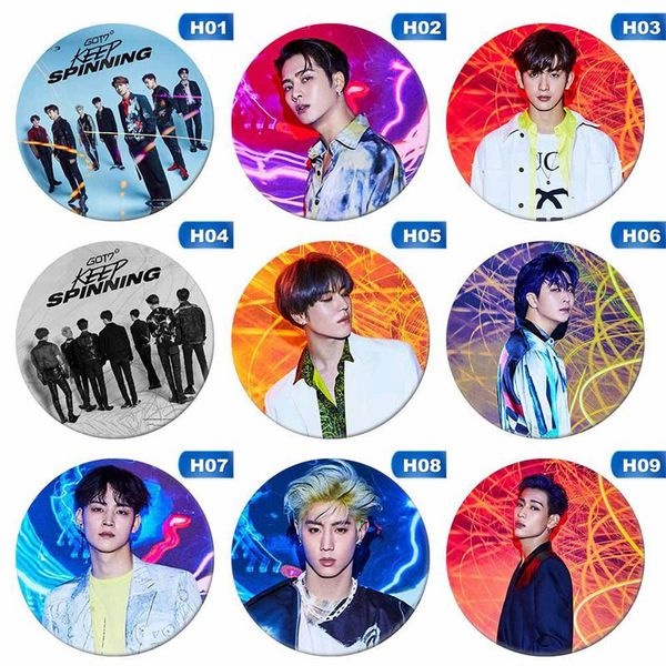 1pcs korean got7 new cover custom badge 58mm round badge pins and brooches for clothes hat backpack, Gray
1pcs korean got7 new cover custom badge 58mm round badge pins and brooches for clothes hat backpack, Gray