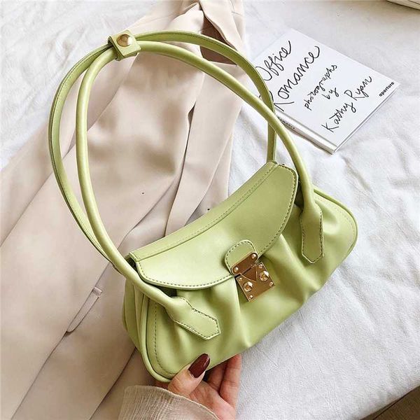 burminsa summer candy color ruchded shoulder bags for women lock design soft ladies hand bags pu leather underarm baguette
burminsa summer candy color ruchded shoulder bags for women lock design soft ladies hand bags pu leather underarm baguette