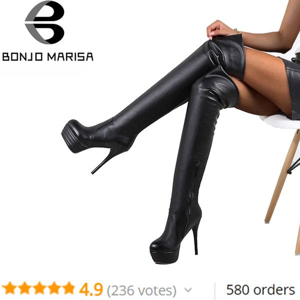 bonjomarisa plus size 32-46 lady over knee thigh high boots women autumn fashion thin high heels platform women shoes woman t200106, Black
bonjomarisa plus size 32-46 lady over knee thigh high boots women autumn fashion thin high heels platform women shoes woman t200106, Black