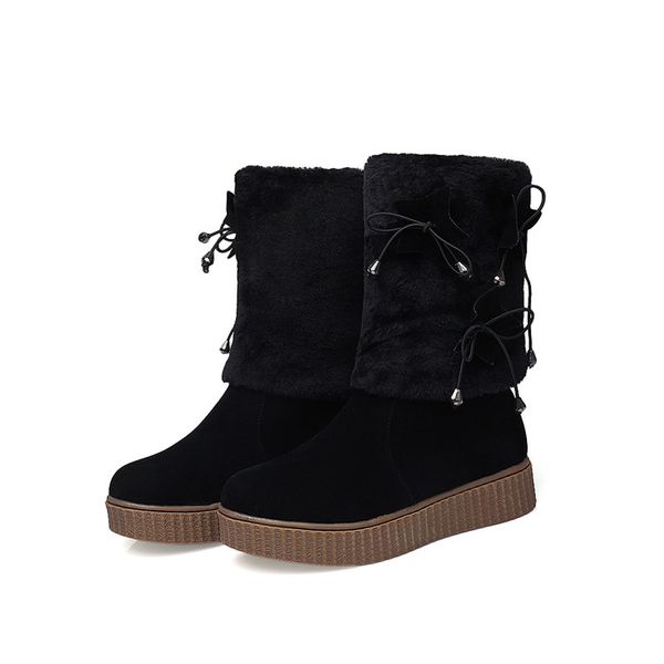 2017 real botas mujer snow boots big size 34-43 new round toe buckle boots for women casual heels fashion warm winter shoes 17-2, Black
2017 real botas mujer snow boots big size 34-43 new round toe buckle boots for women casual heels fashion warm winter shoes 17-2, Black