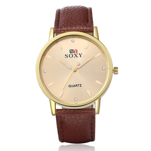 soxy rose gold leather brand quartz men wrist watches men's fashion and casual sport brief clock relojes hombre 2019, Slivery;brown
soxy rose gold leather brand quartz men wrist watches men's fashion and casual sport brief clock relojes hombre 2019, Slivery;brown