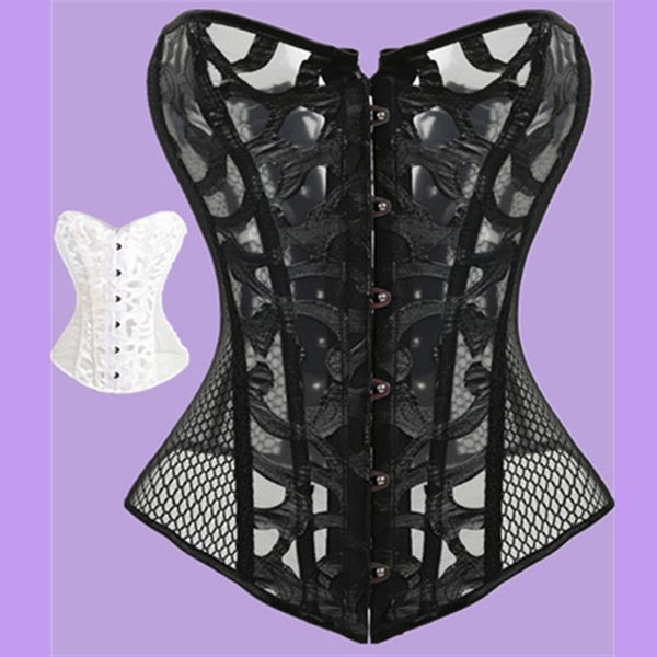 mesh corsets and bustie elastic net hollow out flowers design busk closure bustier corset body shapewear cincher corselet, Black;white
mesh corsets and bustie elastic net hollow out flowers design busk closure bustier corset body shapewear cincher corselet, Black;white
