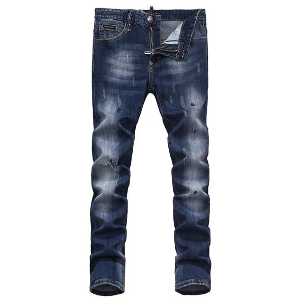designer jeans hole distrress jeans famous men's long straight fit jeans casual denim motorcycle men slim fit jean, Blue
designer jeans hole distrress jeans famous men's long straight fit jeans casual denim motorcycle men slim fit jean, Blue