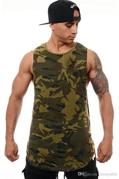 sleeveless vest crew neck sport mens tank irregular hem colorful male clothing mens camouflage printed, White;black
sleeveless vest crew neck sport mens tank irregular hem colorful male clothing mens camouflage printed, White;black