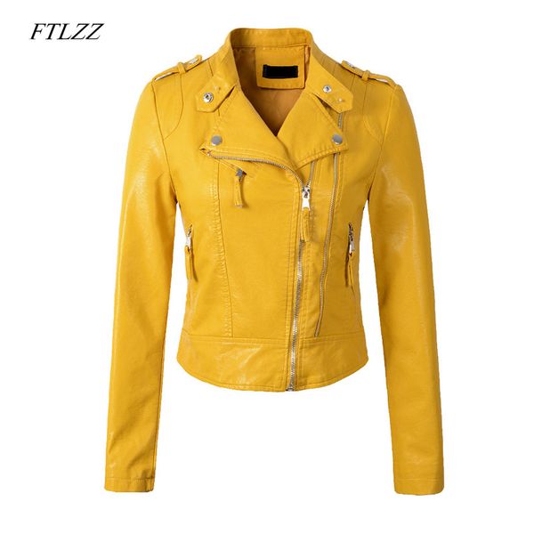 ftlzz new women pu leather jacket coat short design epaulet zippers pu motorcycle faux soft leather punk black yellow outwear
ftlzz new women pu leather jacket coat short design epaulet zippers pu motorcycle faux soft leather punk black yellow outwear