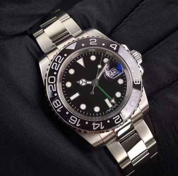 new gent's gmt ii automatic watches stainless steel dive blue red ceramic circle 40mm mens watch relogio mens quality watches, Slivery;brown
new gent's gmt ii automatic watches stainless steel dive blue red ceramic circle 40mm mens watch relogio mens quality watches, Slivery;brown