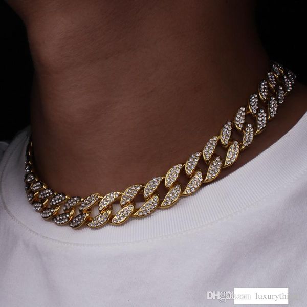 16 diamonds miami curb cuban chain necklace for men golden silver hip hop iced out paved rhinestones cz rapper necklace man jewelry
16 diamonds miami curb cuban chain necklace for men golden silver hip hop iced out paved rhinestones cz rapper necklace man jewelry