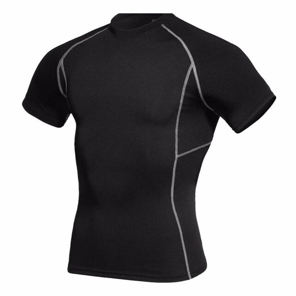 running jerseys summer mens compression quick dry wear under base layer tight short sleeve sports t-shirts, Black;blue
running jerseys summer mens compression quick dry wear under base layer tight short sleeve sports t-shirts, Black;blue
