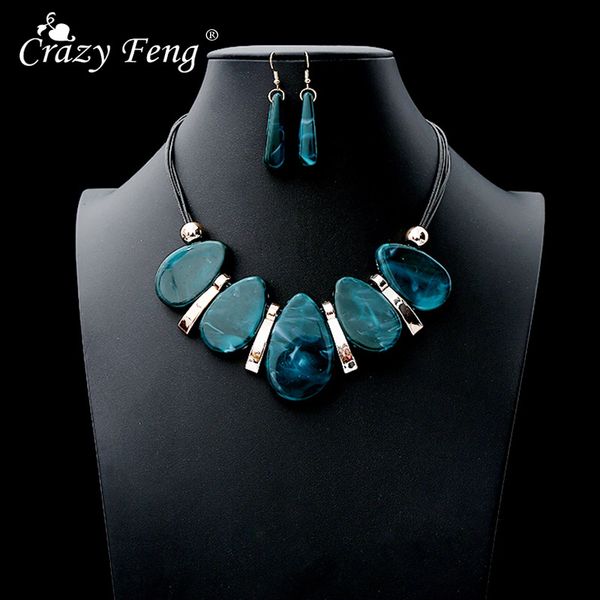 crazy feng classic jewelry sets for women big acrylic beaded necklaces and earrings set 2019 fashion jewelry gifts ne+ea, Silver
crazy feng classic jewelry sets for women big acrylic beaded necklaces and earrings set 2019 fashion jewelry gifts ne+ea, Silver