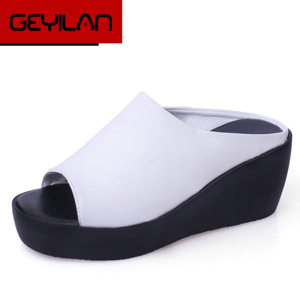 women summer slippers wedges paltform slides women black pu heigh increasing slippers open toes shoes g90
women summer slippers wedges paltform slides women black pu heigh increasing slippers open toes shoes g90