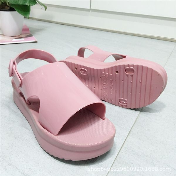 sandals women shoes gladiator open toe buckle soft jelly sandals female casual women's flat platform beach shoes women, Black
sandals women shoes gladiator open toe buckle soft jelly sandals female casual women's flat platform beach shoes women, Black