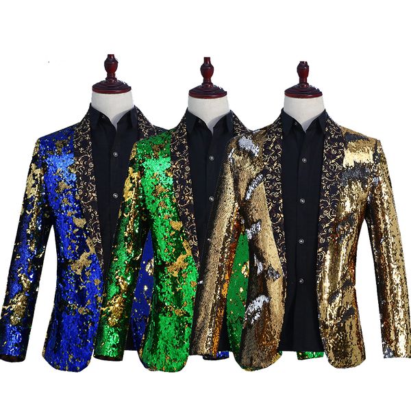 2019 new men's fashion sequins green fruit collar suit jacket show stage costumes suit nightclub bar dj men singer, White;black
2019 new men's fashion sequins green fruit collar suit jacket show stage costumes suit nightclub bar dj men singer, White;black