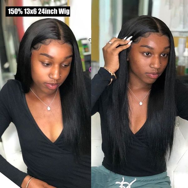 13x6 hd transparent lace wigs straight lace front human hair wigs pre plucked lemoda straight human hair wig 180% density, Black
13x6 hd transparent lace wigs straight lace front human hair wigs pre plucked lemoda straight human hair wig 180% density, Black