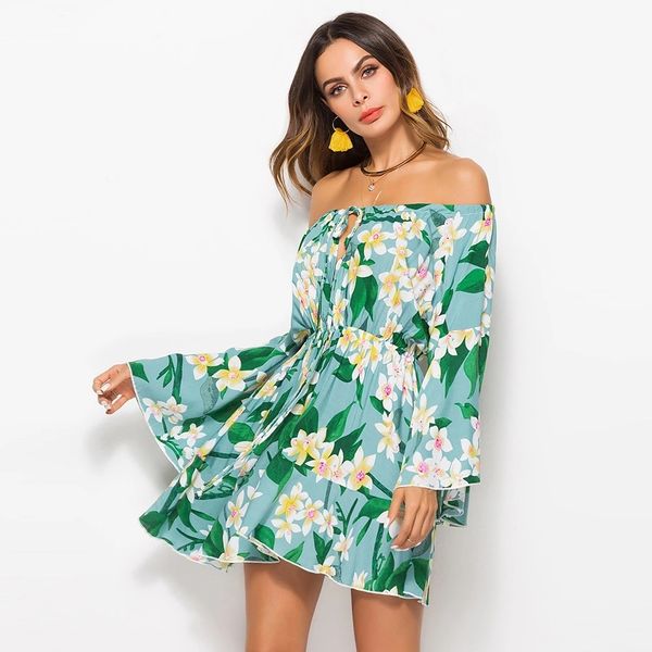 autumn dew shoulder dress printing elastic waist with one word led women dress vestidos vadim, Black;pink
autumn dew shoulder dress printing elastic waist with one word led women dress vestidos vadim, Black;pink