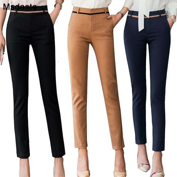 women pants fashion 2020 spring high waist office lady trousers workwear ankle-length casual woman stretchy slim pencil pants, Black;white
women pants fashion 2020 spring high waist office lady trousers workwear ankle-length casual woman stretchy slim pencil pants, Black;white