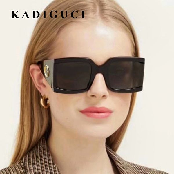 kadiguci brand new big square frame sunglasses men women fashion shades uv400 vintage glasses men women k356, White;black 
kadiguci brand new big square frame sunglasses men women fashion shades uv400 vintage glasses men women k356, White;black