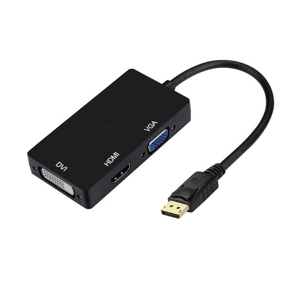 1080P Display Port конвертер Разъем для ПК проектор Ноутбук HDTV 3 в 1 DisplayPort DP для HDMI DVI VGA Adapter Cable
1080P Display Port конвертер Разъем для ПК проектор Ноутбук HDTV 3 в 1 DisplayPort DP для HDMI DVI VGA Adapter Cable