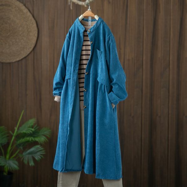2020 vintage corduroy windbreaker female spring autumn coat women's clothing loose large size long cardigan trench coats m23, Tan;black
2020 vintage corduroy windbreaker female spring autumn coat women's clothing loose large size long cardigan trench coats m23, Tan;black