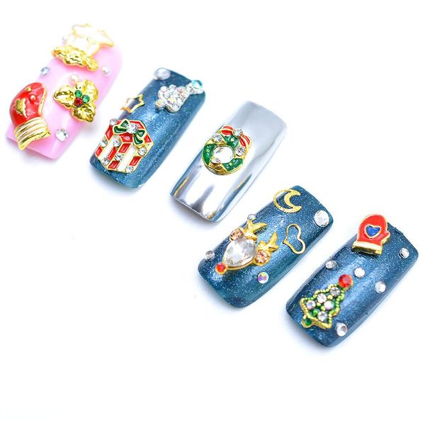 cute reindeer nail art decorations rhinestone festive accessories christmas crystal charm 3d alloy manicure supplies 10pcs/set, Black
cute reindeer nail art decorations rhinestone festive accessories christmas crystal charm 3d alloy manicure supplies 10pcs/set, Black