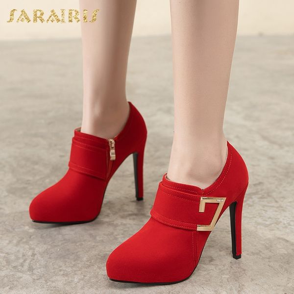 sarairis new arrivals 2020 metal decoration shoes woman pumps female flock platform thin high heels zip up pumps women shoes, Black
sarairis new arrivals 2020 metal decoration shoes woman pumps female flock platform thin high heels zip up pumps women shoes, Black