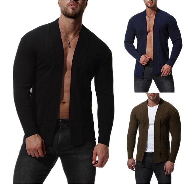 fall and winter 2019 men's cardigan jacket men outwear long sleeve knitted sweater black blue coffee colors mens sweater, White;black
fall and winter 2019 men's cardigan jacket men outwear long sleeve knitted sweater black blue coffee colors mens sweater, White;black