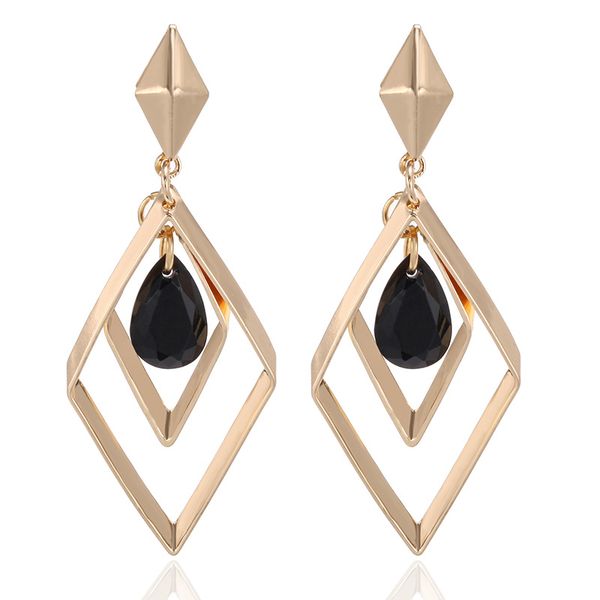 black water drop crystal earrings geometric lozenge parallelogram earrings for women fashion jewelry oorbellen aretes de mujer, Silver
black water drop crystal earrings geometric lozenge parallelogram earrings for women fashion jewelry oorbellen aretes de mujer, Silver