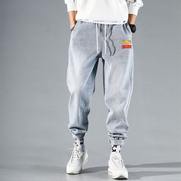 fashion streetwear men jeans loose fit retro blue gray harem pants hombre japanese style hip hop jeans men joggers
fashion streetwear men jeans loose fit retro blue gray harem pants hombre japanese style hip hop jeans men joggers
