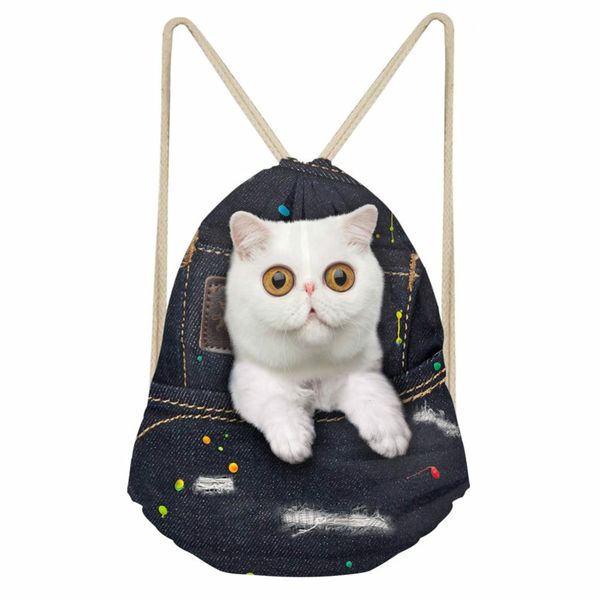 thikin denim cat girls drawstring bag fashion softback storage backpacks beach bag large string backpack student school
thikin denim cat girls drawstring bag fashion softback storage backpacks beach bag large string backpack student school
