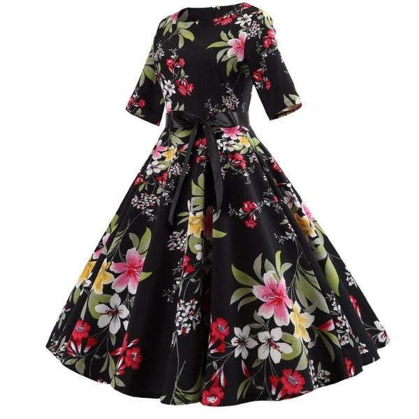 женщины платье лета 2020 мода цветочного принта половина рукав robe femme vintage 50s 60s rockabilly pinup партия платье знаменитостей, Black;gray
женщины платье лета 2020 мода цветочного принта половина рукав robe femme vintage 50s 60s rockabilly pinup партия платье знаменитостей, Black;gray