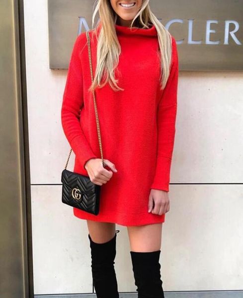 casual dresses arrival autumn winter women long sleeve midi dress 2021 loose straight black red white thick elegant vestidos, Black;gray
casual dresses arrival autumn winter women long sleeve midi dress 2021 loose straight black red white thick elegant vestidos, Black;gray