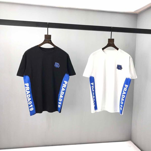 the beginning of spring 2020 new color block letter brand short sleeve tee black and white double thread thin cotton fabric kk37
the beginning of spring 2020 new color block letter brand short sleeve tee black and white double thread thin cotton fabric kk37