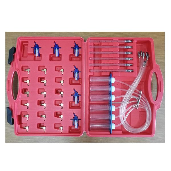 portable diesel fuel common rail injector flow meter tool with 24 adaptors fuel line tester
portable diesel fuel common rail injector flow meter tool with 24 adaptors fuel line tester